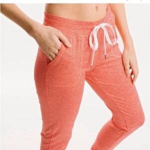Zyia Tangerine Cozy Joggers size XL NWT
